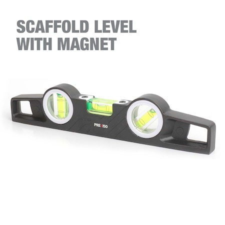 Prime-Line 250MM 10 in.  Scaffold Level w/Magnetic Base, Diecast Aluminum Single Pack PSL250M